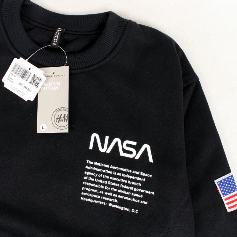 Crewneck Nasa Crewneck Pria Crewneck Unisex