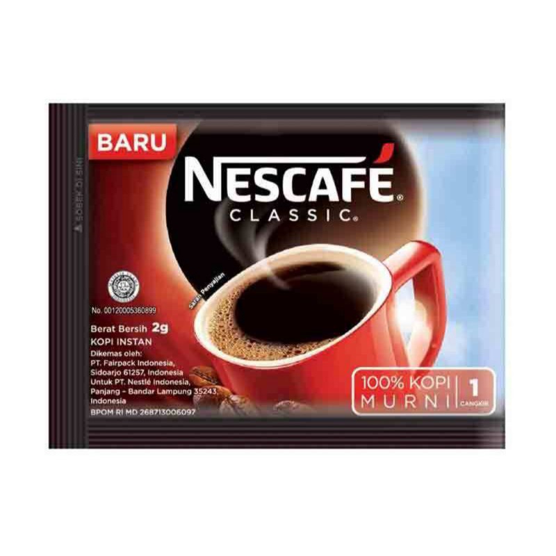 

Nescafe Classic Kopi Hitam Sachet 2gr 10sac