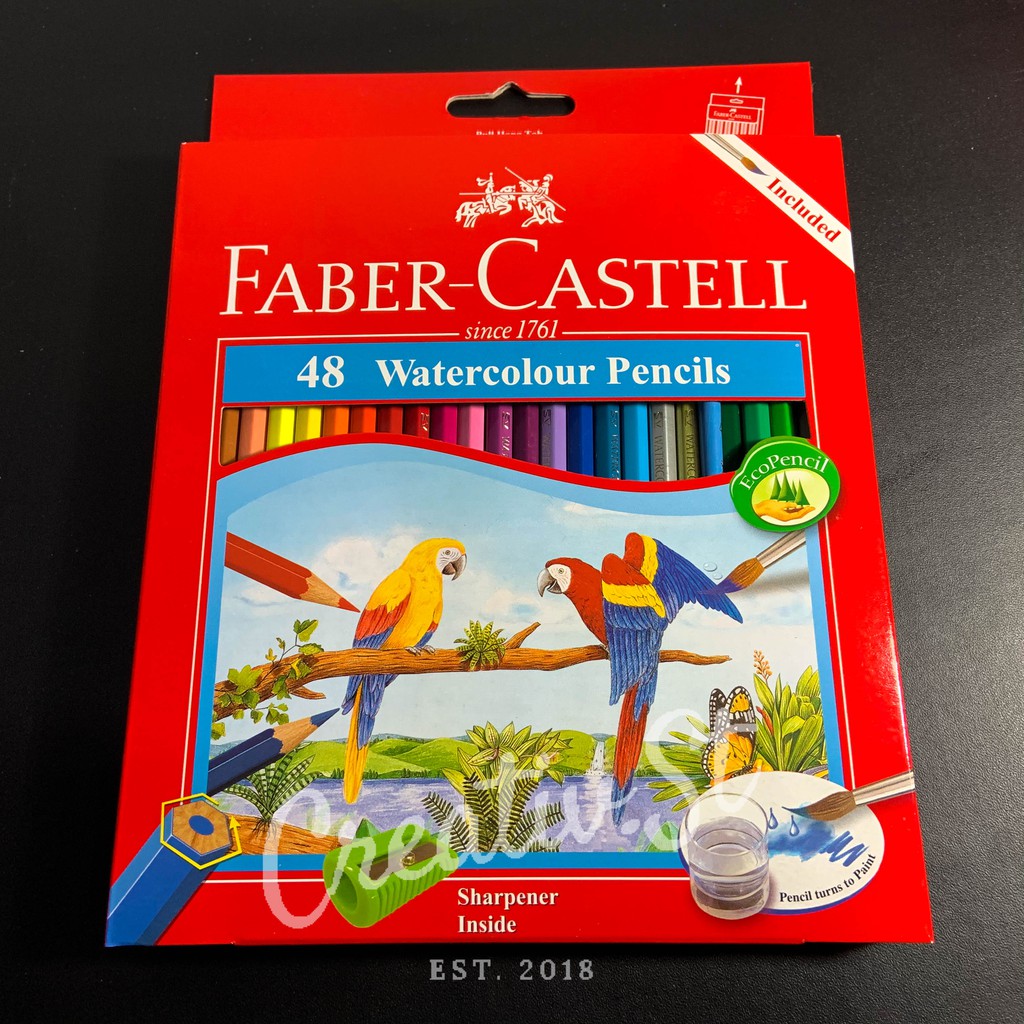 Faber Castell Water Colour 48 Pensil Warna Aquarelle Shopee Indonesia