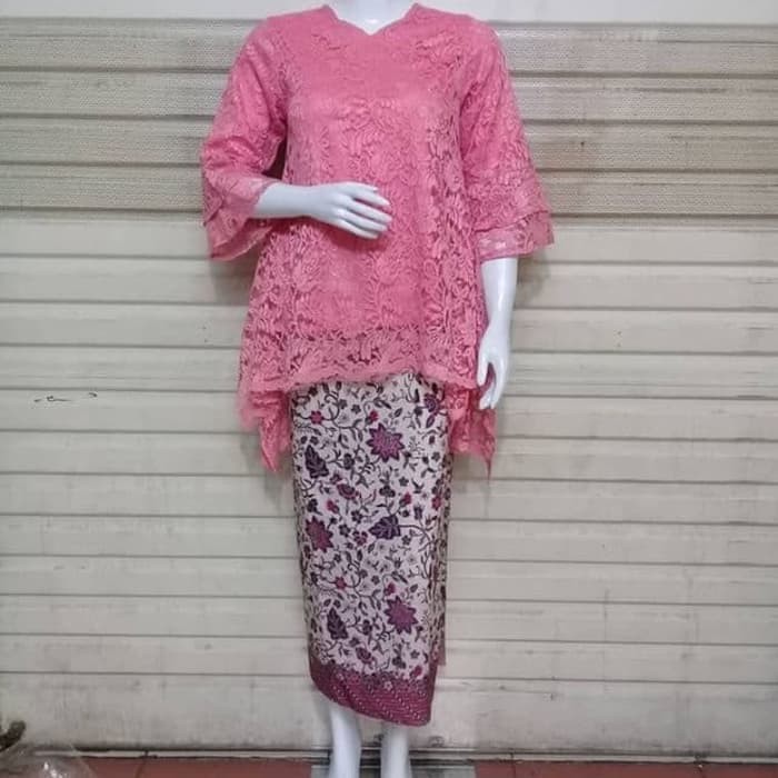 Setelan kebaya brukat rinjani fashion kekinian