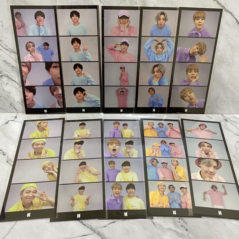 BTS festa d day calendar photostrip photo strip official pc photocard RM V JK SUGA  JIMIN JIN TAEHYU