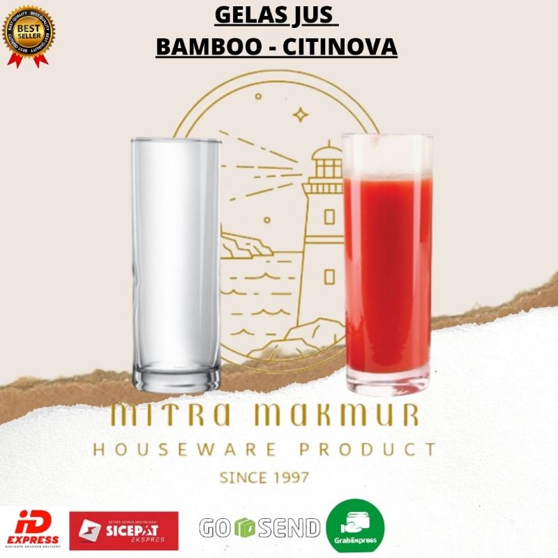 CITINOVA - BAMBOO / GELAS JUS 340ml @6Pcs