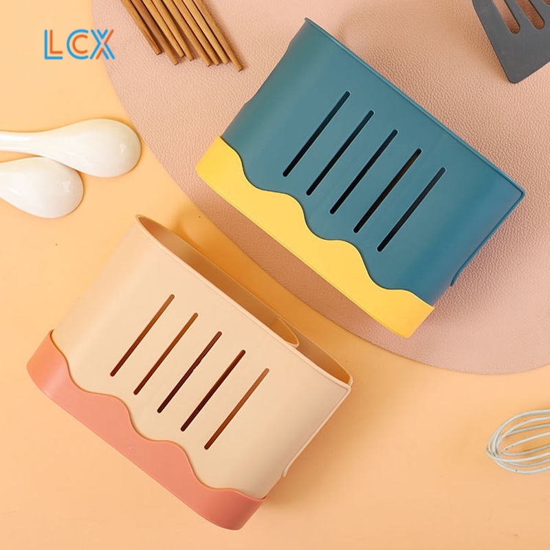 LCX Premium Cutlery Holder Tempat Sendok Garpu Drainer Rak Sendok Garpu Meja Motif Berdiri VS-67