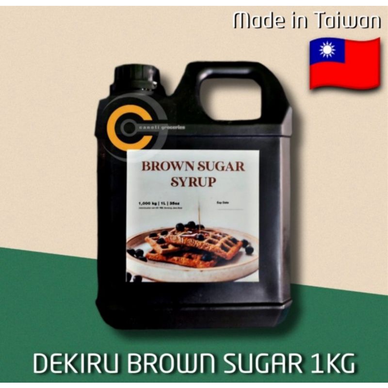 dekiru brown sugar cair 1kg syrup / gula merah cair premium imported