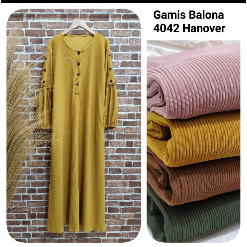 Gamis Hanover tangan balon original by Clarke