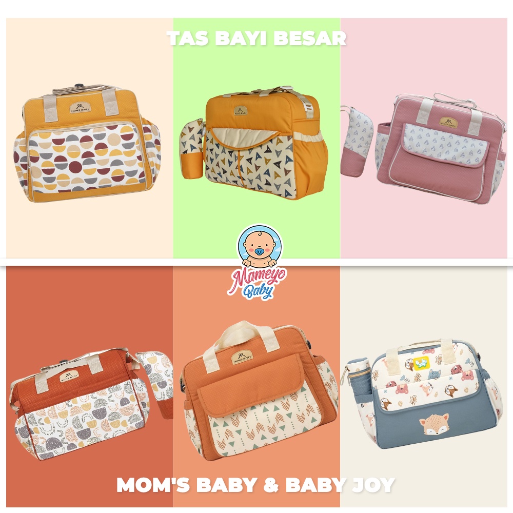 Tas Bayi Besar + Tempat Botol Susu Moms Baby &amp; Baby Joy MBT3030 / MBT3037 / MBT3045 / MBT3048 / MBT3050 / MBT3053 / BJT1020 / BJT1032 / BJT1034  / BJT1046