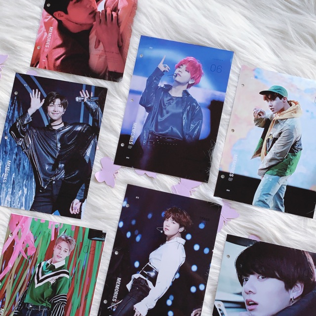 BTS MEMORIES 2018 DVD SHARING GOODS - CLEAR PHOTO INDEX - POSTCARD - JUNGKOOK V TAEHYUNG JIMIN SUGA