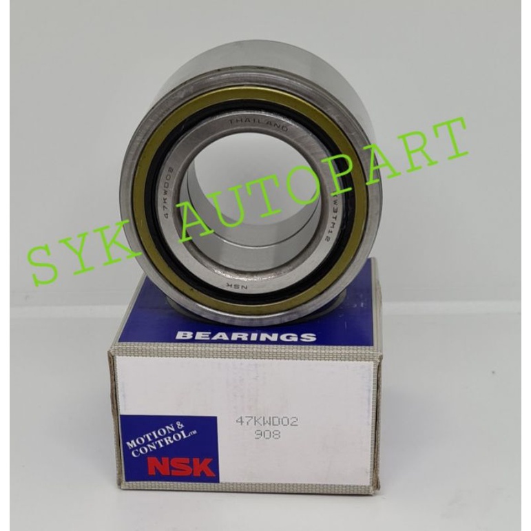 Bearing 47KWD02 NSK/Bearing roda depan FORD RANGER 2.5 NSK NON ABS