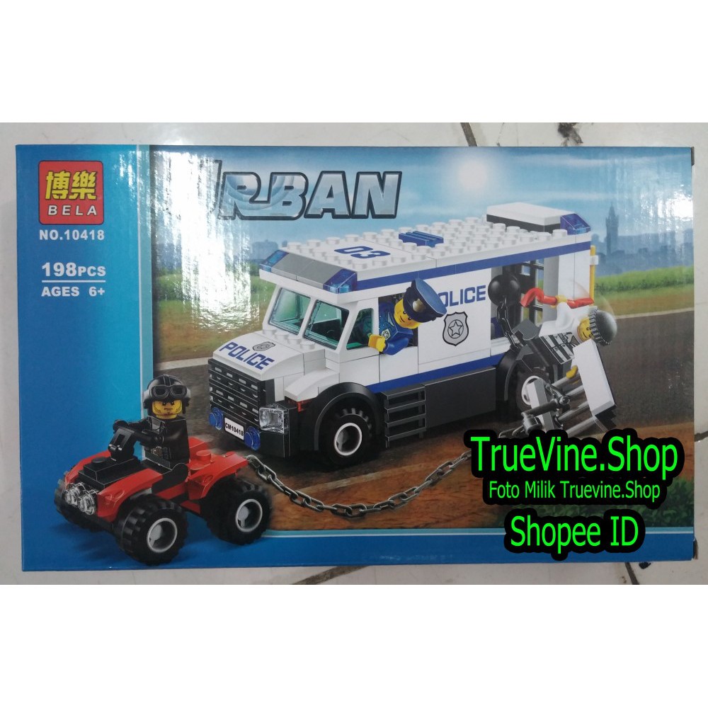 LEGO BELA 10418 - Police Urban City Prisoner Transport Vehicle