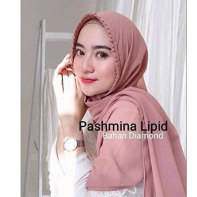 (1KG=11pcs) Pashmina Tali Lipit KCB Premium Jahit Tepi Diamond Hijab Instan Original by ma