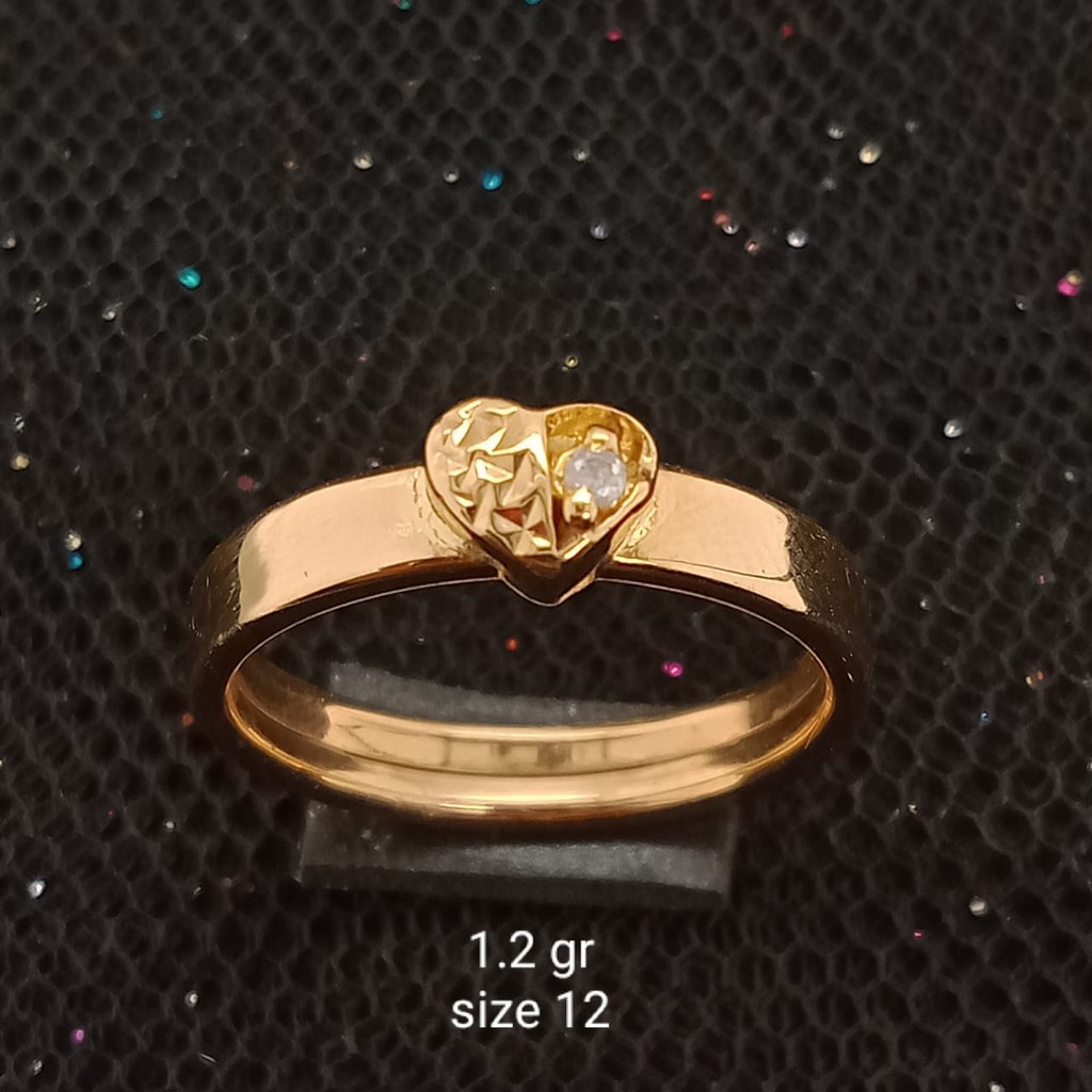 Cincin Emas 17K - 1.2 gr Kadar 750 - 1160