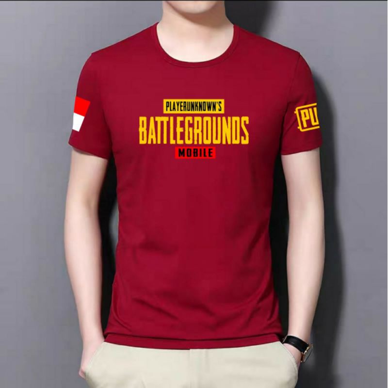 BAJU KAOS OBLONG PRIA PUBG ATASAN TSHIRT COWOK DISTRO LENGAN PENDEK