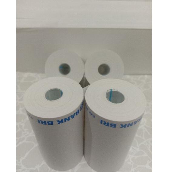 

PROMO MURAH KERTAS KASIR THERMAL ROLL CETAK EDC LOGO BANK BRI 58X33 ❀ 860