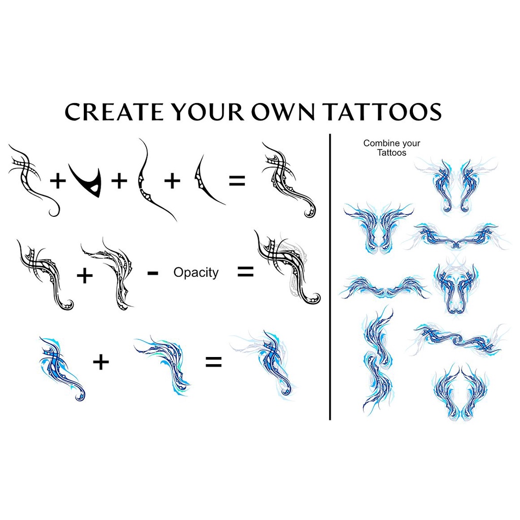 Procreate Brush - 350 Tattoo Toolkit Elements