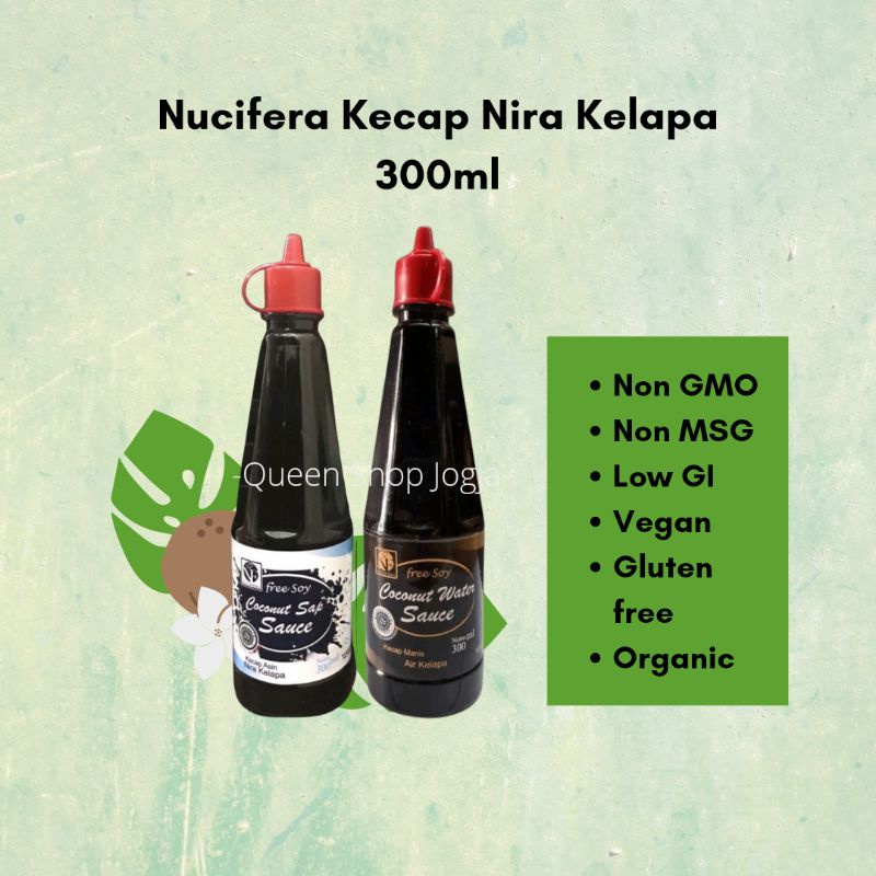 

Nucifera Kecap Asin dan Kecap Manis Nira Kelapa 300ml