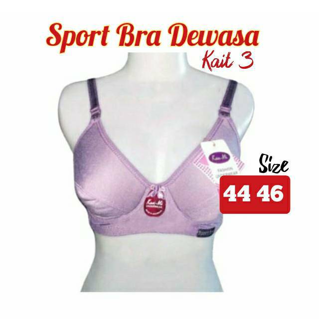 Sport Bra Kait 3 BH Jumbo Dewasa 44 46