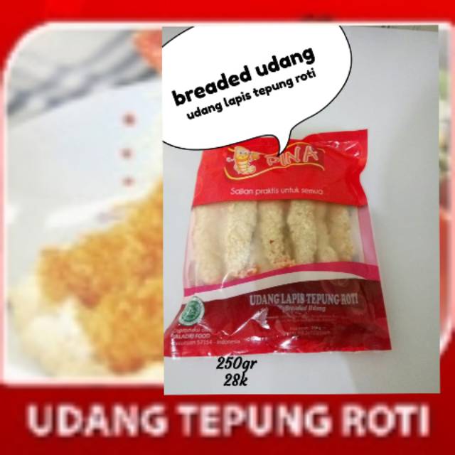 

Udang tepung roti - pina - 250gr - frozen - murah tapi enak