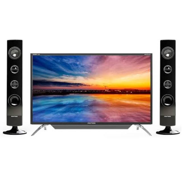 POLYTRON LED LCD TV PLD 40T150 40 T 150 39 IN INCH " ECO MODE USB HDMI SPEAKER TOWER GARANSI MURAH