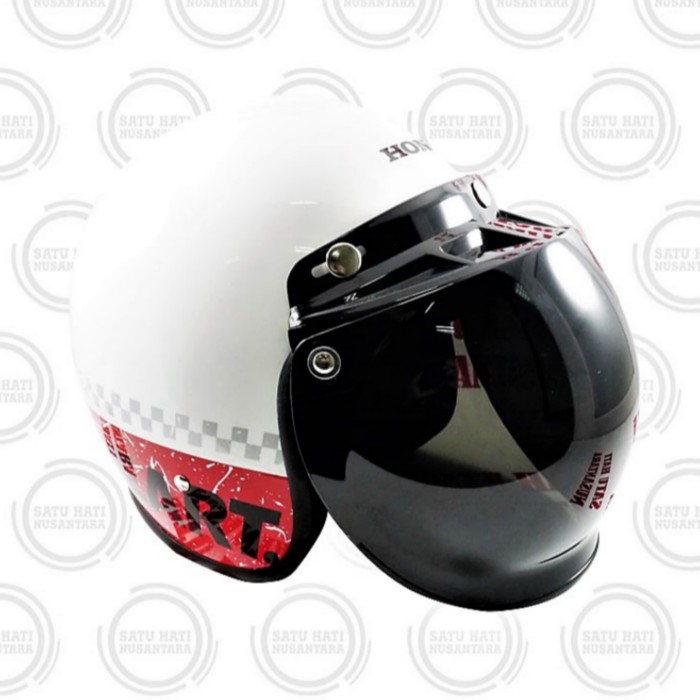 Honda ORI Klasik / Retro / Classic Helm / Helmet Half Face