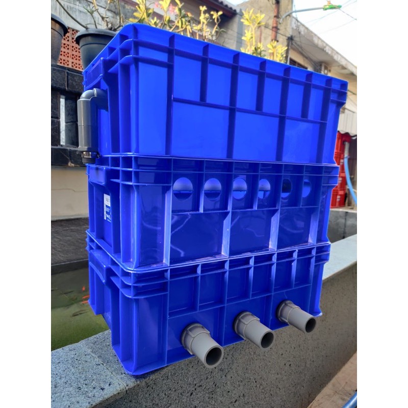 Trickle Filter kolam ikan koi paket hemat 3 susun terjangkau