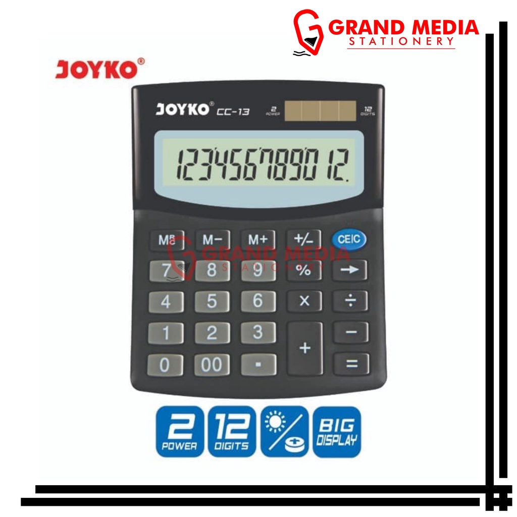 

[GRAND MEDIA] KALKULATOR / CALCULATOR JOYKO CC-13 / 12 DIGITS