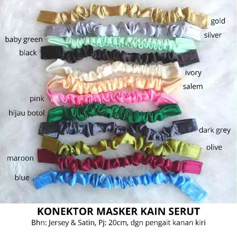 Konektor masker hijab/pengait masker/perekat masker hijab