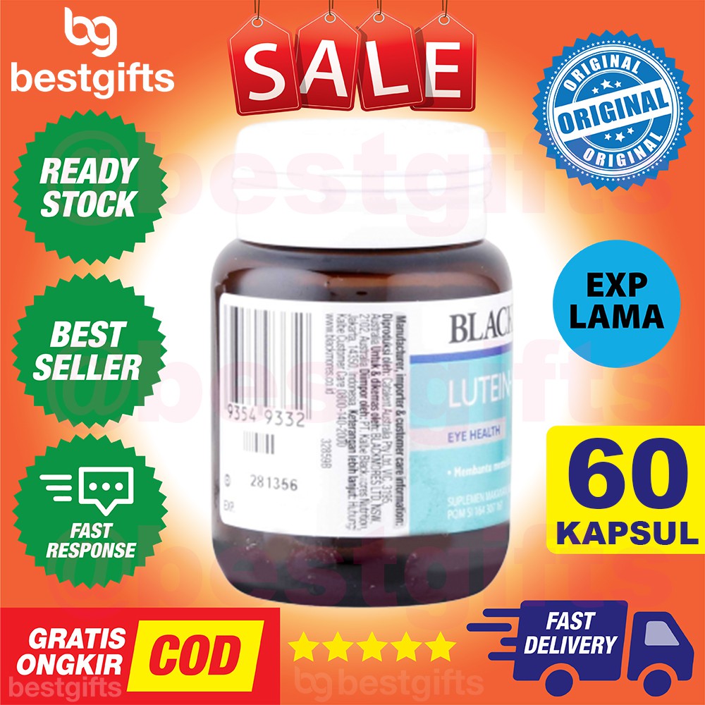 BLACKMORES LUTEIN VISION BPOM KALBE VITAMIN SUPLEMEN MATA - 60 KAPSUL