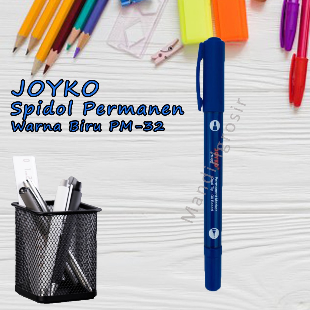 Spidol Permanen *Joyko * Warna Biru * PM-32