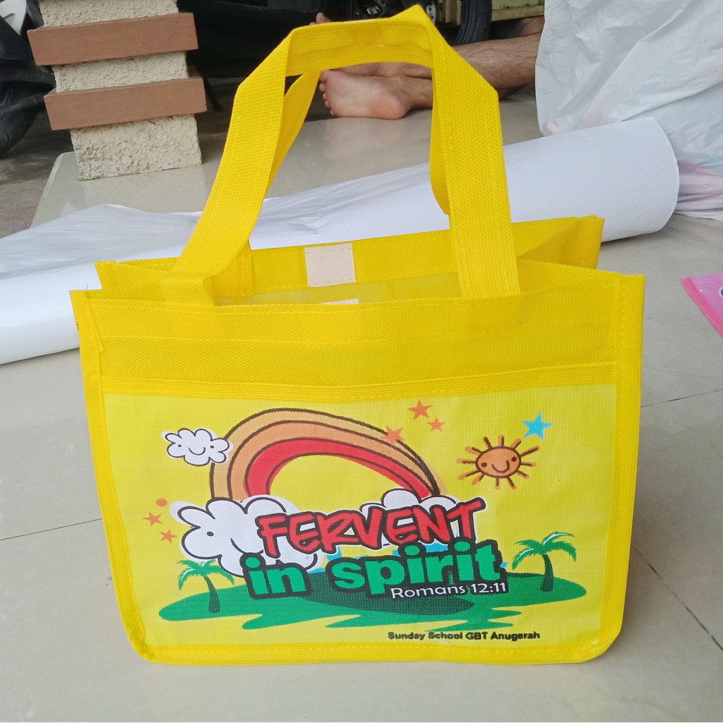 Tas Promosi Murah / Tas Ulath Anak / Goodie Bag Ulang Tahun Custom / Tas Ultah Kantong Custom-1