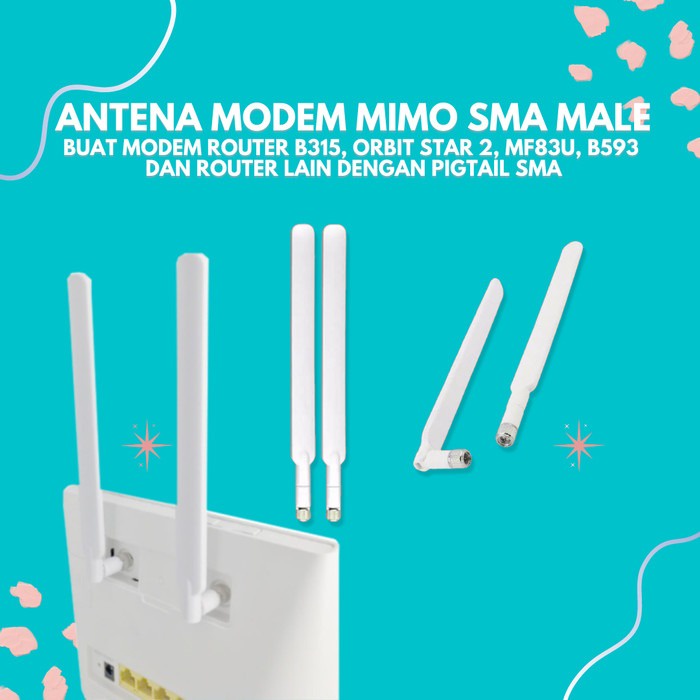 Antena Modem MIMO SMA Male