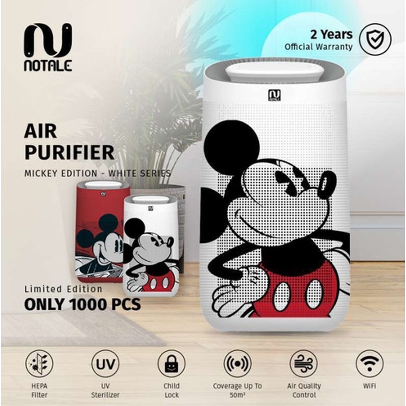 Notale Smart Air Purifier UV Mickey Series Pembersih Udara Debu Virus