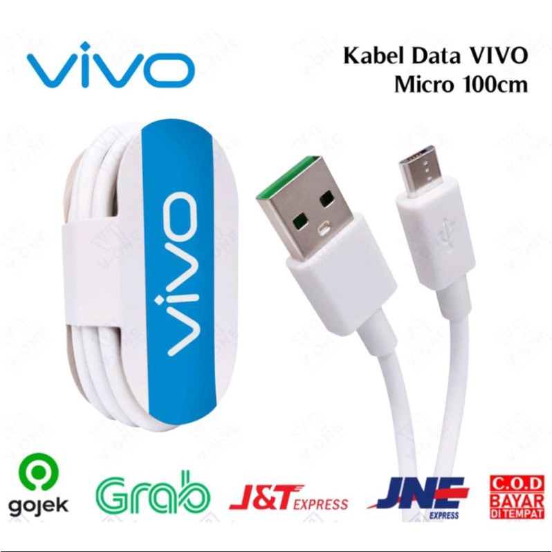 KABEL DATA MICRO USB BRANDED XIAOMI / SAMSUNG / OPPO / VIVO MICRO USB COLOKAN KECIL 1 METER