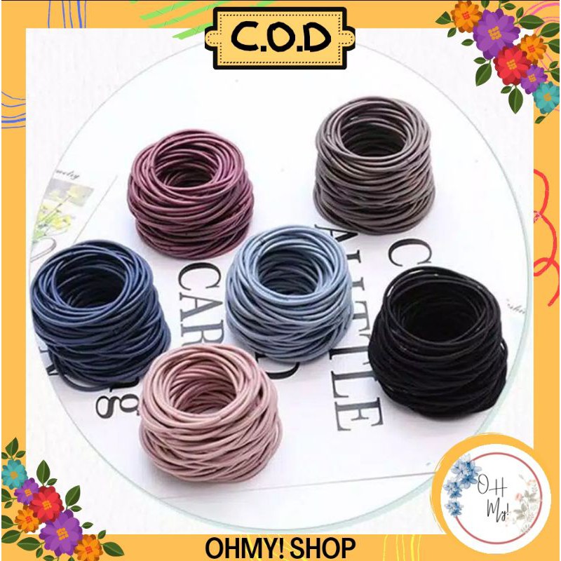 COD 20pcs IKAT RAMBUT HITAM POLOS MULTI COLOUR COD 20pcs IKAT RAMBUT HITAM POLOS MULTI COLOUR