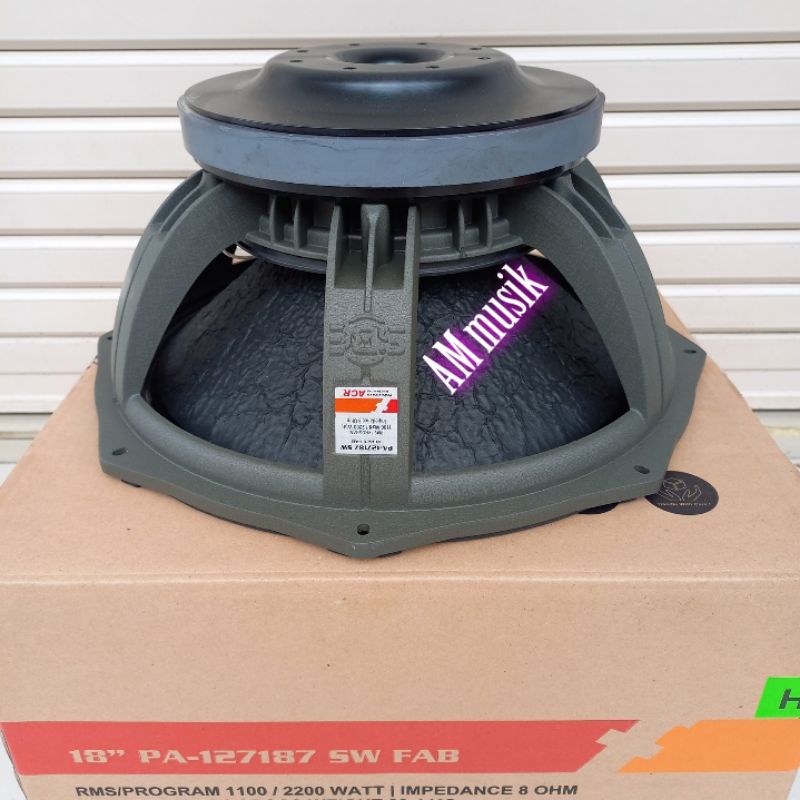 SPEAKER SUBWOOFER 18 INCH ACR FABULOUS PA127187SW ORIGINAL PA 127187 SW