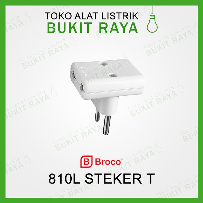810L Broco Steker T Putih Hitam