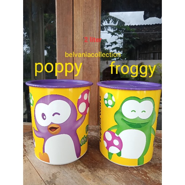 Toples susu Poppy froggy canister 2 liter tupperware