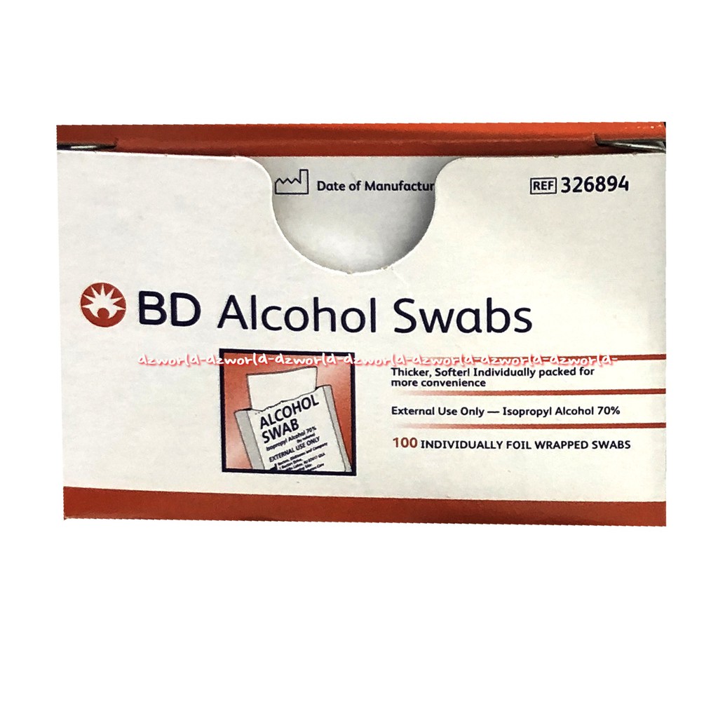 BD Alcohol Swab Pembersih Alkohol 100sachets