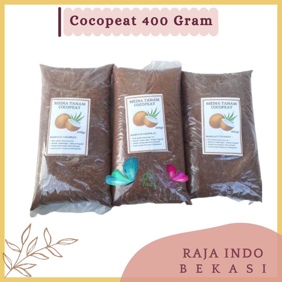 Rajaindobekasi Media Tanam Cocopeat Organik Hidroponik 400gr Media Tanaman Serbuk Sabut Kelapa Halus Belum Fermentasi Cocopeat Bukan 1 Kg 1 Karung Reptil Hamster Blok