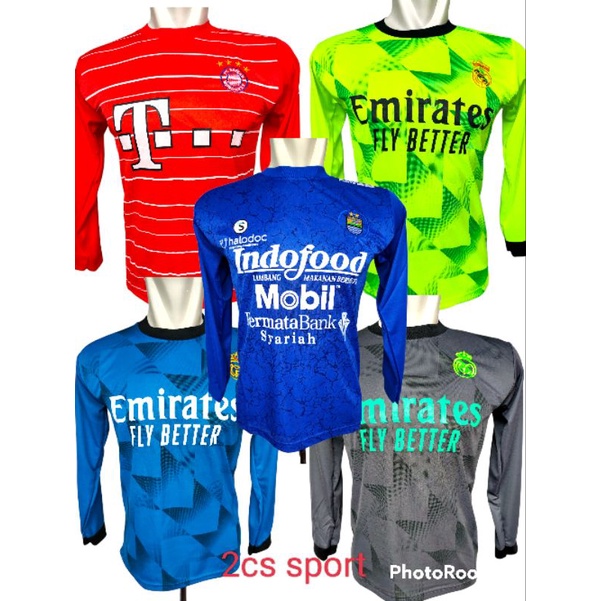 KAOS BOLA LENGAN PANJANG JANGKIS M BERAT BADAN ;40-50KG
