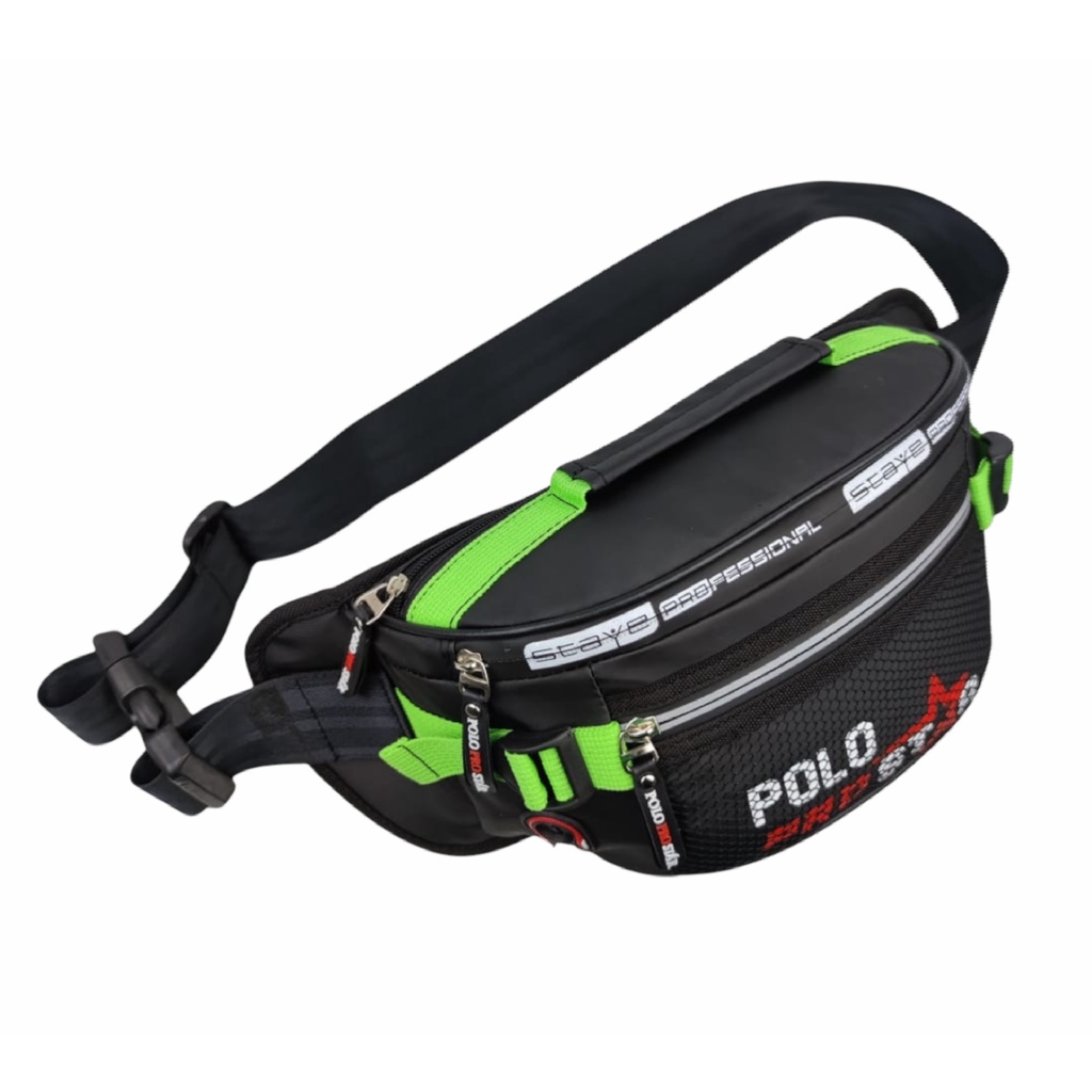 Waistbag Sporty Waterproof Tas Pria Tas Pinggang Anti Air Polo Prostar Tas Selempang Bahu