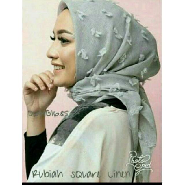 PROMO !! TURUN HARGA SEGI EMPAT LINEN RUBIAH