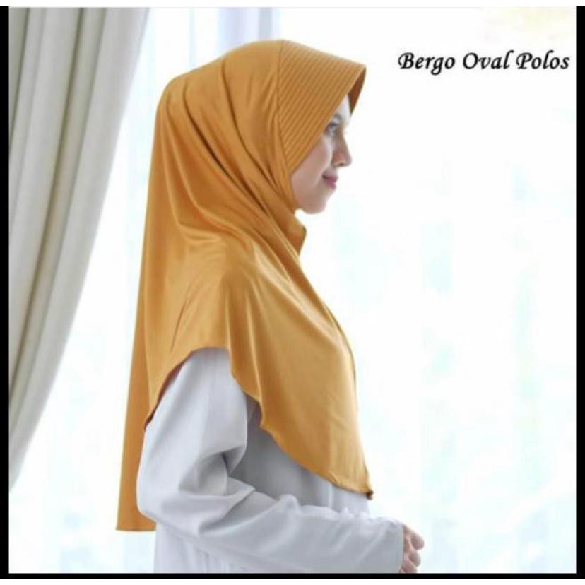 HIJAB/KERUDUNG INSTAN OVAL SIZE L REAL PICT