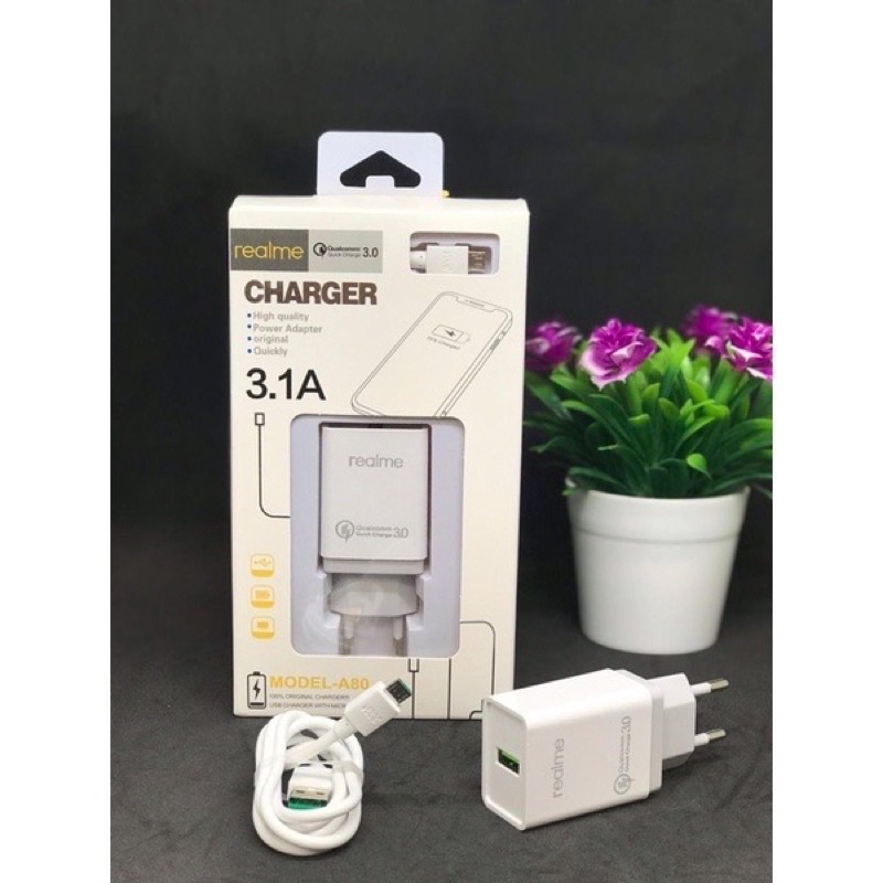 Charger 3A / Charger 1USB Fast Charging Qualcomm Quick Charge 3.1A MICRO USB BRANDED By Sen Charger Termurah Terlaris