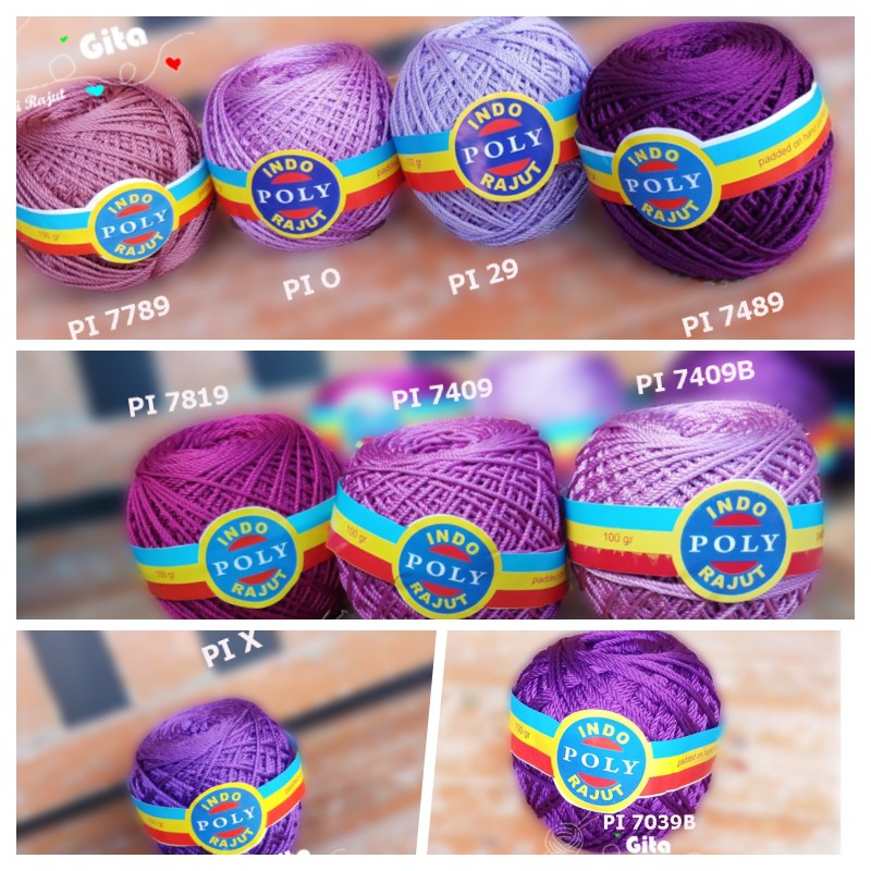 Benang Rajut Poly indo/Polyindo