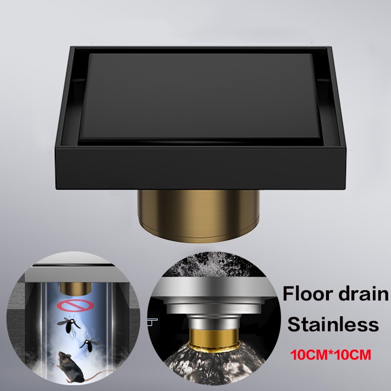 Floor Drain Stainless Anti Serangga /banjir/kecoa/tikus SUS 304 Tile Insert Saringan
