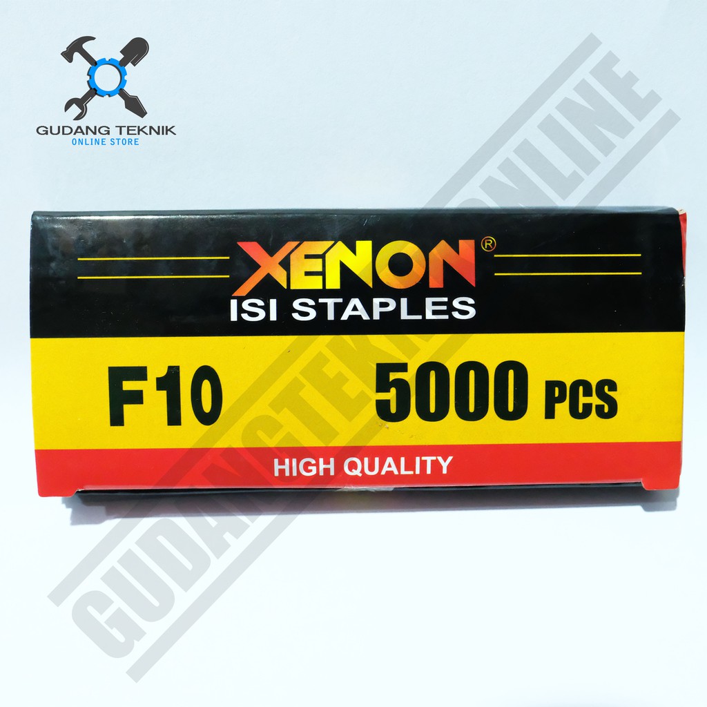 XENON F10 ISI STAPLES MESIN PAKU TEMBAK REFILL AIR NAILER STAPLER GUN