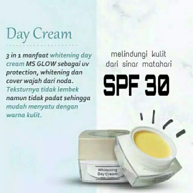 Day Cream MS GLOW / Whitening day cream ms glow