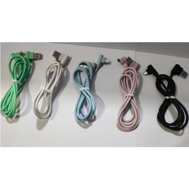 Kabel Data Gaming bentuk L / V8 - Micro Pilihan Warna