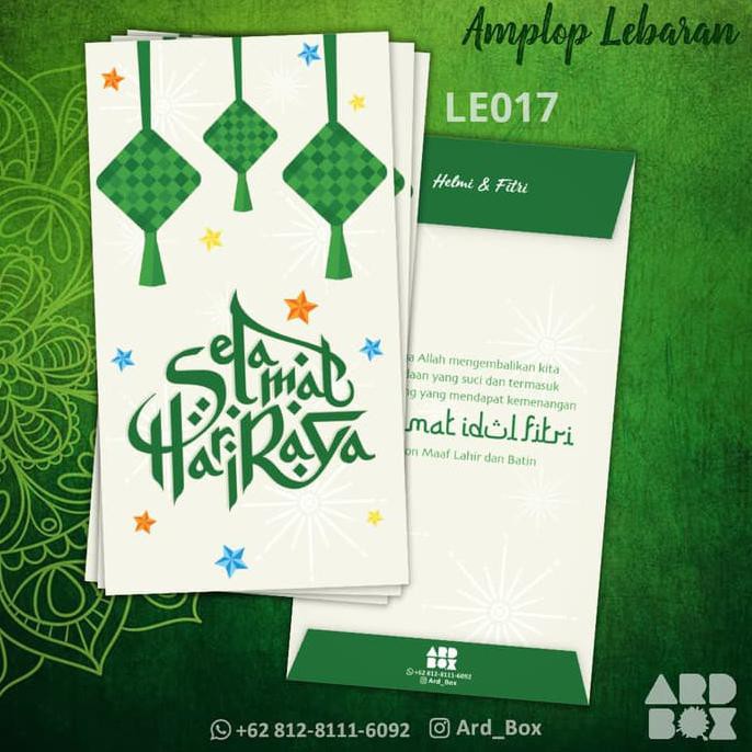 

Kualitas Terbaik Amplop Angpao Lebaran Custom Nama Idul Fitri Terbaru Murah Unik Le017