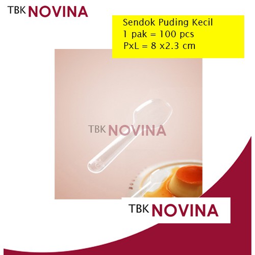 [100PCS] Sendok Puding Jelly Eskrim Murah STB Uk Kecil